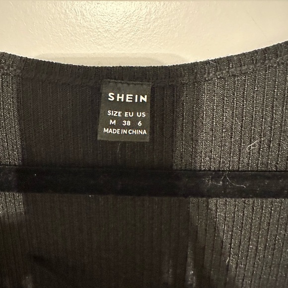 SHEIN Black Mini Dress Sz M - Picture 2 of 4